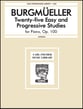 25 Easy and Progressive Studies piano sheet music cover